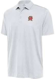 Antigua Maryland Terrapins Mens Black Ellipse Short Sleeve Polo