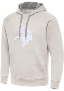 Antigua Minnesota Vikings Mens Ivory Victory Long Sleeve Hoodie
