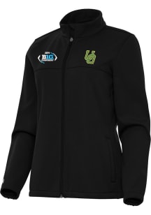 Antigua Oregon Ducks Womens Black 2024 Big Ten Football Links Light Weight Jacket