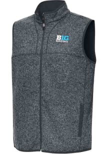 Antigua Big Ten Mens Charcoal 2025 Big Ten Basketball Tournament Sleeveless Jacket