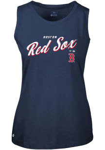 Levelwear Boston Red Sox Womens Navy Blue Macy Prospect Tank Top