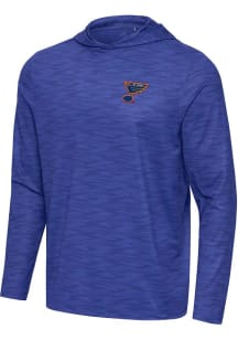 Antigua St Louis Blues Mens Blue Swell Long Sleeve Lightweight Hoodie