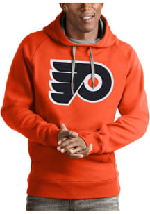 Antigua Philadelphia Flyers Mens Orange Victory Long Sleeve Hoodie