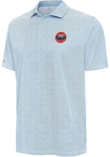 Antigua Houston Astros Mens Light Blue Pave Short Sleeve Polo