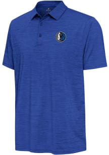 Antigua Dallas Mavericks Mens Blue Hidden Blooming Short Sleeve Polo