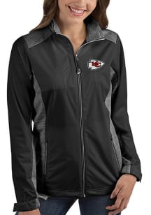 Antigua Kansas City Chiefs Womens Black Revolve Medium Weight Jacket
