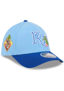 New Era Kansas City Royals Mens Light Blue 2026 Spring Training 39THIRTY M Crown Flex Hat