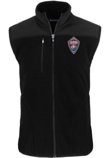 Cutter and Buck Colorado Rapids Mens Black Cascade Sherpa Sleeveless Jacket
