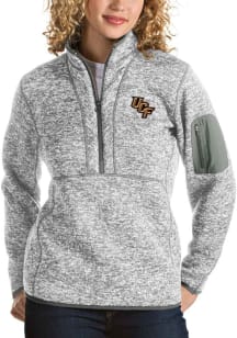 Antigua UCF Knights Womens Grey Fortune Qtr Zip