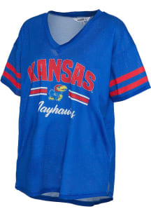 Kansas Jayhawks Womens Kickoff Fashion Football Jersey - Blue
