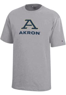 Champion Akron Zips Youth Grey Core Short Sleeve T-Shirt