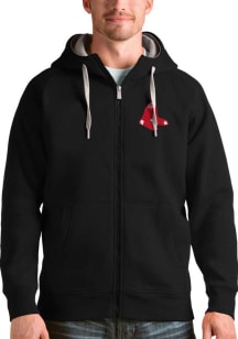 Antigua Boston Red Sox Mens Black Victory Long Sleeve Full Zip Jacket