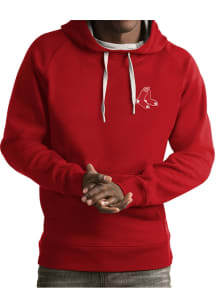 Antigua Boston Red Sox Mens Red Victory Long Sleeve Hoodie