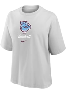 Nike Lehigh Valley Ironpigs Womens Ash Boxy Short Sleeve T-Shirt