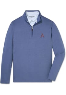 Mizzen+Main Arkansas Razorbacks Mens Black KPI Long Sleeve Qtr Zip Pullover