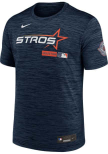 Nike Houston Astros Navy Blue Authentic Collection City Connect Velocity Short Sleeve T Shirt