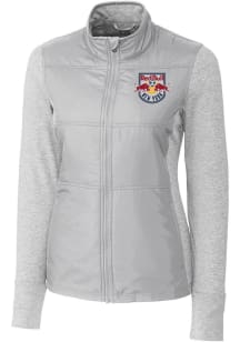 Cutter and Buck New York Red Bulls Womens Grey Stealth Light Weight Jacket