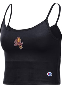 Champion Arizona State Sun Devils Womens Black Cropped Cami Tank Top