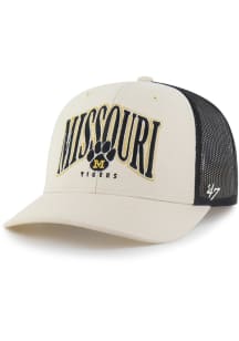 47 Missouri Tigers Retro Drawbridge Trucker Adjustable Hat - Natural