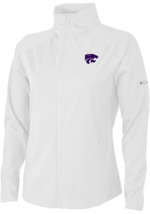 Columbia K-State Wildcats Womens White Fairway Friends Light Weight Jacket
