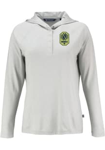 Cutter and Buck Nashville SC Womens Grey Coastline Eco Hooded Sweatshirt