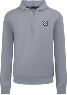 Levelwear Winnipeg Jets Mens Grey Technic 3D Embroidered Patch Medium Weight Jacket