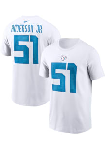 Will Anderson Jr Houston Texans White Rivalry Short Sleeve Player T Shirt