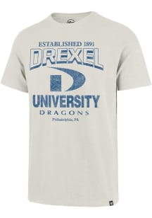 47 Drexel Dragons White Head On Scrum Short Sleeve Fashion T Shirt