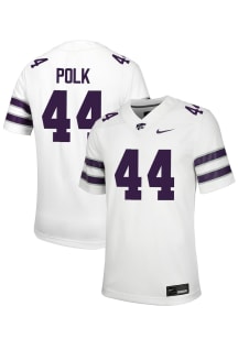 Weston Polk  Nike K-State Wildcats White NIL Name And Number Football Jersey