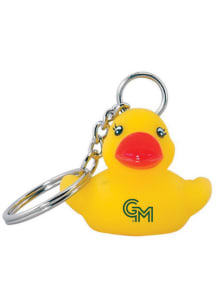 George Mason University Rubber Duck Keychain - Yellow