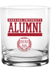 Harvard Crimson 14oz 2PK Alumni Team Logo Rock Glass - White