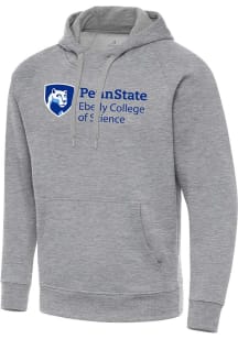 Antigua Penn State Nittany Lions Mens Grey Heather Penn State Science  Victory Long Sleeve Hoodie