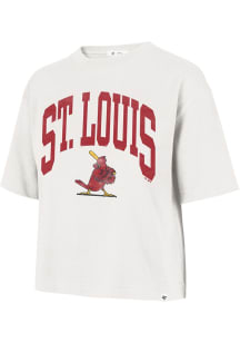 47 St Louis Cardinals Womens White Shale Short Sleeve T-Shirt