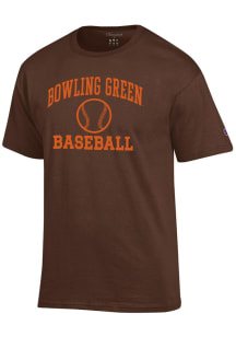 Champion Bowling Green Falcons Brown Baseball Icon Jersey Short Sleeve T Shirt