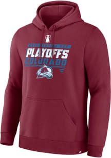 Colorado Avalanche Mens Maroon 2026 Playoff Participant Long Sleeve Hoodie