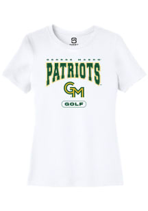 Summit Sportswear George Mason University Womens White Golf Short Sleeve T-Shirt