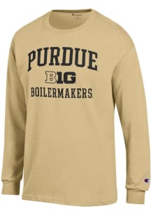 Champion Purdue Boilermakers Gold Big Ten Jersey Long Sleeve T Shirt