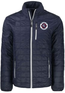 Cutter and Buck New England Revolution Mens Navy Blue Rainier PrimaLoft Medium Weight Jacket