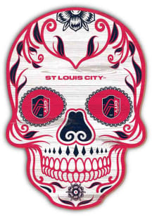 St Louis City SC 12in Sugar Skull Sign - Blue