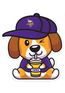Minnesota Vikings 3in Dog Stickers - Purple