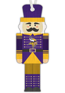 Minnesota Vikings Nutcracker Ornament - Purple