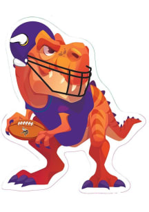 Minnesota Vikings 3in Tyrannosaurus Stickers - Purple