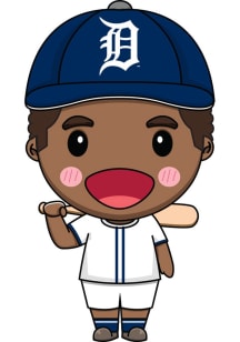 Detroit Tigers 3in Baseball Player Stickers - Orange