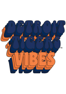 Detroit Tigers 3in Team Vibes Stickers - Orange