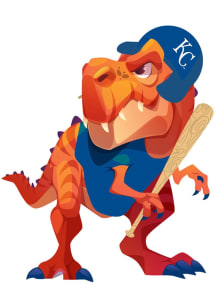 Kansas City Royals 3in Tyrannosaurus Stickers - Blue
