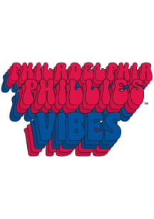 Philadelphia Phillies 3in Team Vibes Stickers - Blue