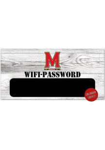 Maryland Terrapins Wifi Password Sign - Red