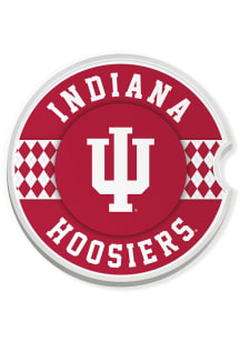 Indiana Hoosiers Argyle Car Coaster - Red