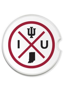 Indiana Hoosiers Location Car Coaster - Red