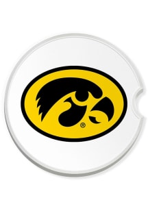 Iowa Hawkeyes Team Logo Car Coaster - Yellow